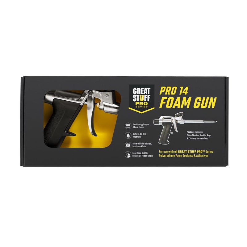Great Stuff Pro 14 Foam Dispensing Gun, Silver - Image 1